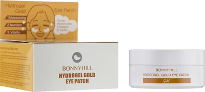 Гидрогелевые золотые патчи под глаза - Beauadd Bonnyhill Hydrogel Gold Eyepatch 60шт (665031-19425)
