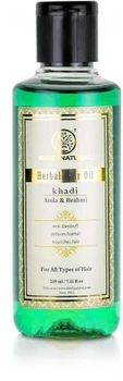 Натуральное масло для волос "Амла и Брахми" - Khadi Natural Ayurvedic Amla & Brahmi Herbal Hair Oil 210ml (656499-31828)