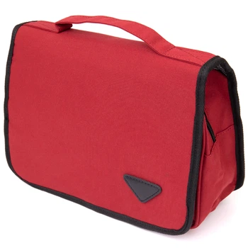 Текстильна молодіжна сумка-органайзер в подорож VINTAGE Youth Bag 20658 Малинова