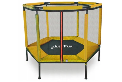 Батут-манеж з захисною сіткою Just Fun 140 см YELLOW