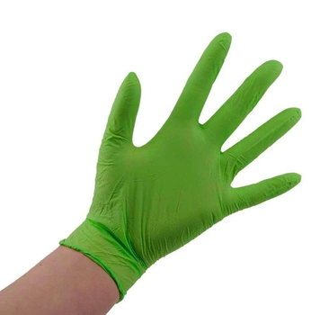 Рукавички нітрилові XS зелені Ampri STYLE APPLE неопудрені 100 шт