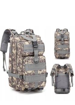 Рюкзак сумка на плече ранец 28 л Пиксель 45 х 22 х 26 см двухлямковый с ручкой для переноса с базой для модульной системы Molle водонепроницаемый