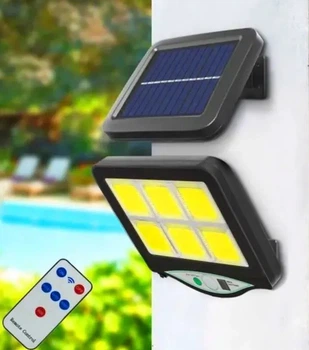 Вуличний акумуляторний ліхтар для автономного освітлення Solar Ligh BL BK128-6COB