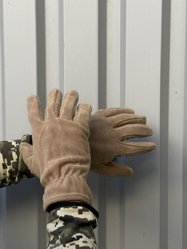 Мужские зимние перчатки на флисе Kreminna теплые военные