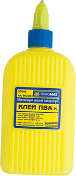 Клей ПВА Buromax 200 мл ковпачок дозатор