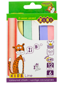 Крейда ZiBi KIDS Line кольорова квадратна