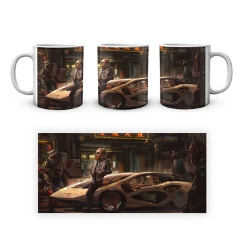Чашка с принтом Cyberpunk 2077 Киберпанк 2077 CY 02.599 Кружка керамическая 0,33