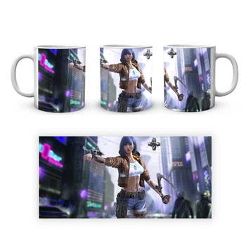 Чашка с принтом Cyberpunk 2077 Киберпанк 2077 CY 02.596 Кружка керамическая 0,33