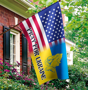 Прапор України - США Postcardua Stand With Ukraine CUS-3