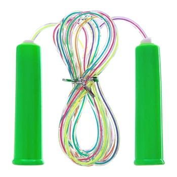 Скакалка дитяча з PVC джгутом (l-2,2м, d-3мм, салатовий) (FI-331)
