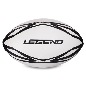 Мяч для регби резиновый LEGEND FB-3297 №5 белый-черный