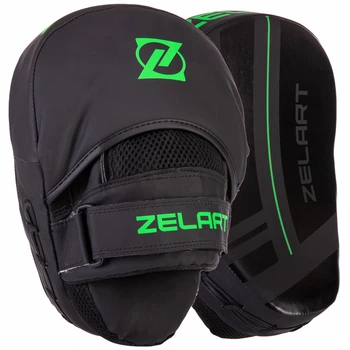 Лапа Вигнута з PU (2шт) ZELART (р-р 24x18,5x5см, чорний-салатовий) (VL-3093)