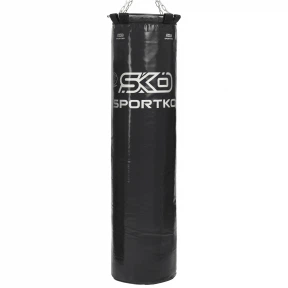 Мешок боксерский Цилиндр с кольцом и цепью ЭЛИТ SPORTKO MP-00 высота 140см Черный