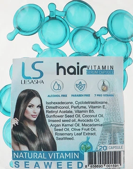 Тайские капсулы для волос c водорослями - Lesasha Hair Serum Vitamin Seaweed 300шт (1047360-22752644)