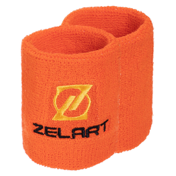 Напульсник спортивный махровый ZELART BC-2970 (1шт, оранжевый цвет)
