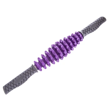 Массажер-палка роликовый 12 массажеров Massager Bar FI-2517 Фиолетовый