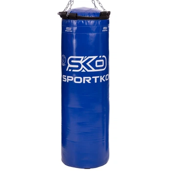 Мішок боксерський Циліндр з кільцем та ланцюгом ЕЛІТ SPORTKO MP-22 Матеріал верху: полівінілхлорид ПВХ. Матеріал наповнювача: гумова крихта, тирса. Діаметр: 35 см. Довжина: 110см. Вага: 40 кг. Кріплення: кільце та ланцюг. Колір синій
