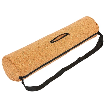 Чехол для йога коврика Yoga bag Пробковый FI-6973 Материал: пробковое дерево, полиэстер. Размер: 13смх65см. Цвет: пробковое дерево.