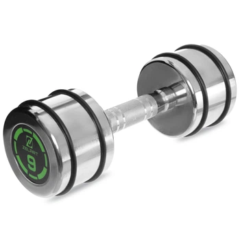 Гантель хромований Zelart FI-2622-9 1шт 9кг