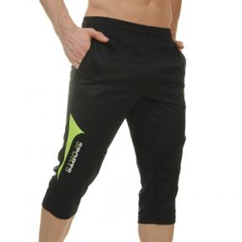 Бриджи футбольные Lingo SPORTS LD-9716 черный-салатовый 3XL, рост 180-185