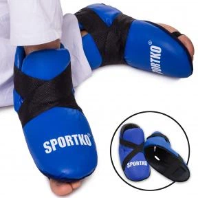 Фути захист ніг для єдинорборств SPORTKO ЗС1 SP-4707 S синій