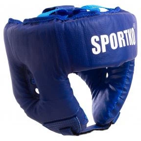 Шлем боксерский открытый Кожвинил SPORTKO UR OD1 Бокс (р-р L, синий)