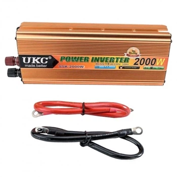 Авто інвертор 24V-220V перетворювач напруги 2000W UKC SSK AC/DC