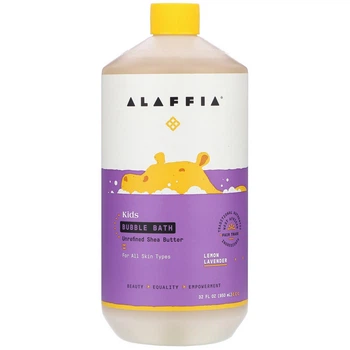 Детская пена для ванны Alaffia "Kids Bubble Bath" с лимоном и лавандой (950 мл)