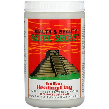 Індіанська лікувальна глина Aztec Secret "Indian Healing Clay" натуральна косметична бентонітова / зелена глина з кальцієм (908 г)