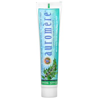 Зубная паста на травах Auromere "Aurvedic Herbal Toothpaste" аювердическая со вкусом свежей мяты (117 г)