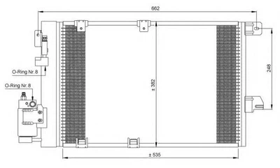 Конденсатор кондиционера NRF (35301)