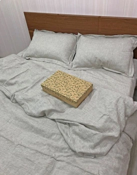 Комплект лляної постільної білизни Ukono «Soft Linen». Двуспальний.