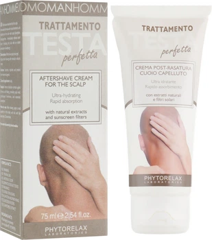 Крем для ухода за кожей головы после бритья - Phytorelax Laboratories Man Aftershave Scalp Cream 75ml (421867-69084)