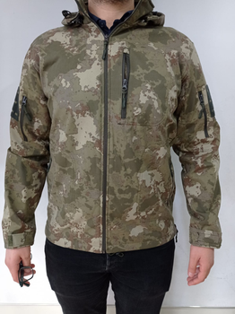 Куртка мужская тактическая Мультикам Accord Турция Софтшел Soft-Shell ВСУ (ЗСУ) XL 8717 хаки (OPT-3220)