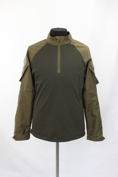 Рубашка мужская военная тактическая с липучками ВСУ (ЗСУ) Ubaks Убакс 20221853 8085 XL 52 размер хаки (OPT-1370)
