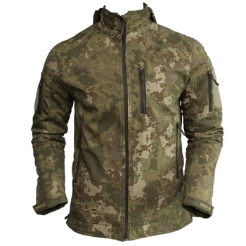 Куртка чоловіча тактична Мультикам Combat Туреччина Софтшел Soft-Shell ЗСУ (ЗСУ) S 8067 (OPT-4025)