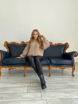 Жіночий в'язаний жіночий светр One size SusykPerfect (G0203)