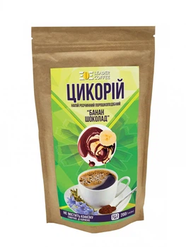 Цикорий растворимый ТМ"LEADERCOFFEE" Банан-шоколад, 200г
