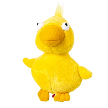 Мягкая игрушка для собак всех пород GiGwi Утка Plush Friendz желтая с пищалкой искусственный мех для активных игр плюшевая текстильная безопасная для зубов щенков тренировки развлечения 75020