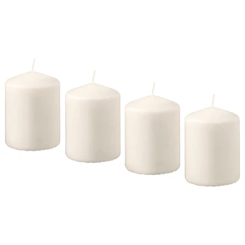 Набор свечей IKEA HEMSJO без запаха, естественный, 8 см 701.242.62