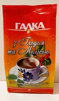 Напиток растворимый Надзвичайний на основе цикория Галка с боярышником и мелиссой 100г