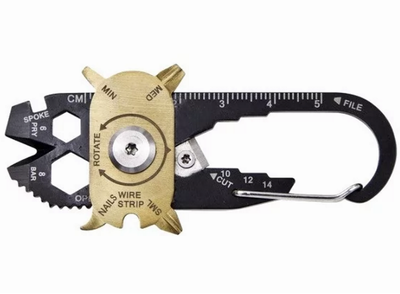 Мультитул Карабин Clefers FIXR 20 в 1 + Отвертка, Пила, Ключ, Multi hammer (5002325)