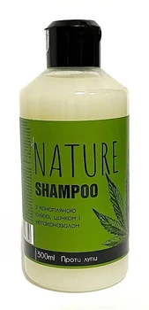Шампунь против перхоти с конопляным маслом, цинком и кетаконазолом - Bioton Cosmetics Nature Shampoo 500ml (1107270-12582069)