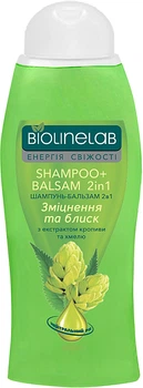 Шампунь-бальзам 2 в 1 "С экстрактами крапивы и хмеля" - Biolinelab Shampoo + Balsam 2 in 1 400ml (1133597-163731)
