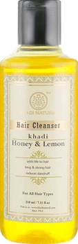 Натуральный аюрведический шампунь из индийских трав "Мед и лимон" - Khadi Natural Honey & Lemon Juice Hair Cleanser 210ml (674009-34496)