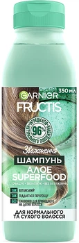 Шампунь "Алоэ", увлажнение для нормальных и сухих волос - Garnier Fructis Superfood 350ml (783679-31041)