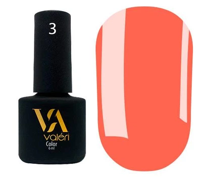 Гель-лак Valeri Color 003 персиково-оранжевый 6 мл
