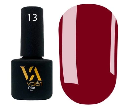 Гель-лак Valeri Color 013 бордовый 6 мл