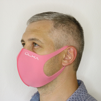 Багаторазова захисна маска ÜLKA рожева
