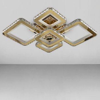 Потолочная люстра LED Light House SY-18281/4+1 GD 730*535*120 192W золото